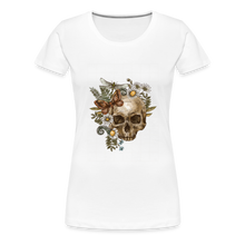 Load image into Gallery viewer, Skull and Flowers - Weiß