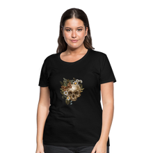 Load image into Gallery viewer, Skull and Flowers - Schwarz
