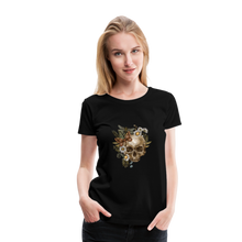 Load image into Gallery viewer, Skull and Flowers - Schwarz
