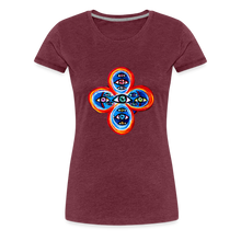 Load image into Gallery viewer, Eye of the Many - Women’s Premium T-Shirt - Bordeauxrot meliert
